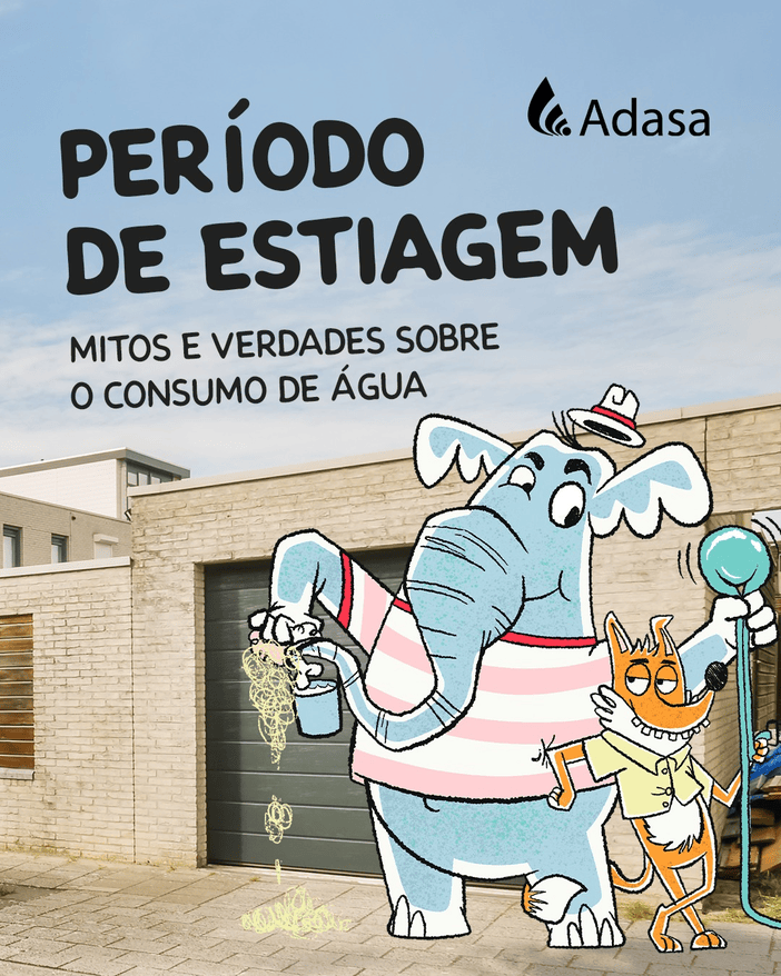 Campanha da Adasa usa humor e samba para falar sério sobre o uso da água 2 Imagem interna